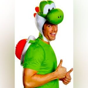 Adult Yoshi Halloween Costume — inflatable shell and head piece